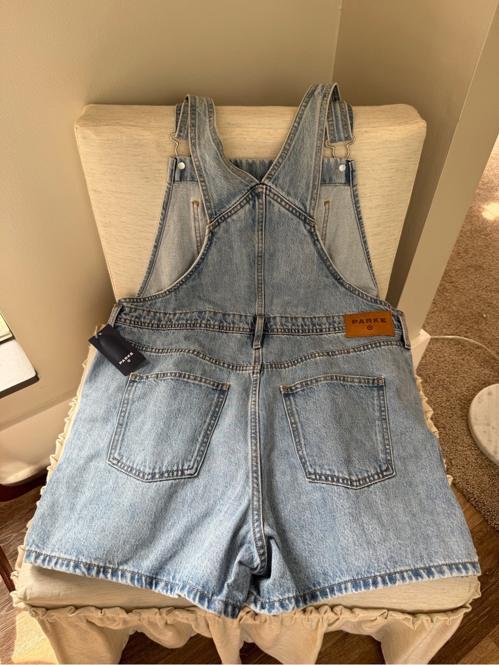 Light Wash Denim Women’s Jean Overalls-Parke X Target Collab- - Picture 4 of 4
